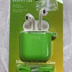 Dabney Lee Green Silicone Airpods Case Includes Strap